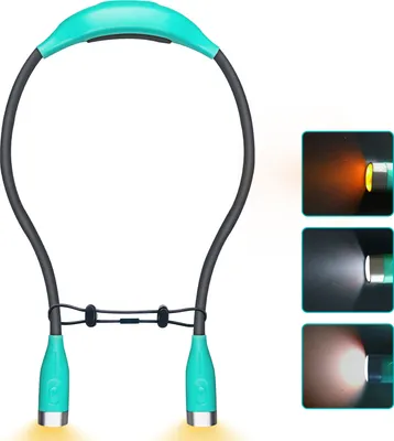 Produktbild von lexible LED Spezial-Lampe Leselampe, weißes/warmes weißes/gemischtes Licht 3 Beleuchtungsmodi, Outdoor-Aktivitäten und zum Laufen in der Nacht -Blau