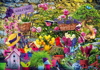Obrázok produktu pre BLUEBIRD Puzzle Vitajte v našej záhrade 1000 dielikov