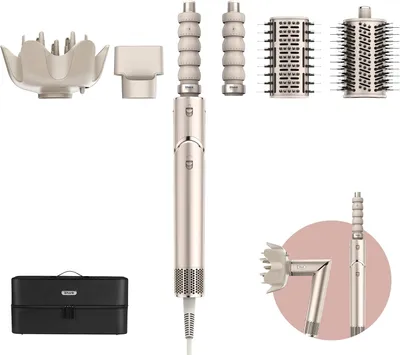 Immagine prodotto di Airstyler e asciugacapelli - Spazzola asciugacapelli - Spazzola arricciacapelli - Multistyler - Apparecchio per lo styling dei capelli - Champagne