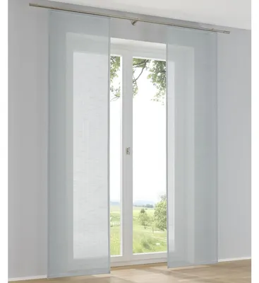 Productafbeelding van Ruimteverdeler - Schuifgordijnen - Set van 2 - 60 x 225 cm - Turkoois
