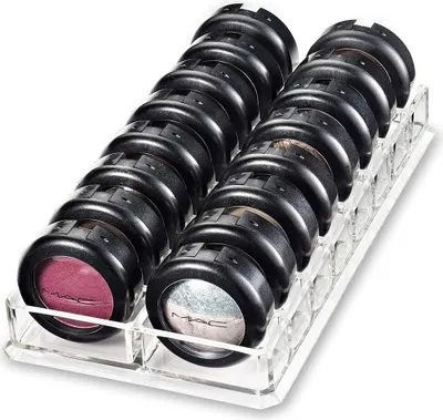 Obrázek produktu pro Organizér na kosmetiku, organizér do zásuvek, kosmetický organizér, akrylový organizér na oční stíny a make-up, úložná krabička na oční stíny, úložná krabička na pudr ve formě air cushion – s 16 přihrádkami