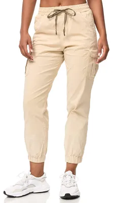 Imagen del producto de Pantalón cargo para mujer Tazzio, corte regular, color beige, talla XL