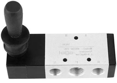 Produktbild von Pneumatisches 5-Fach-Schaltventil mit Handhebel, 3-Weg-Stellposition, 0-8 bar, für industrielle Anlagensteuerung.