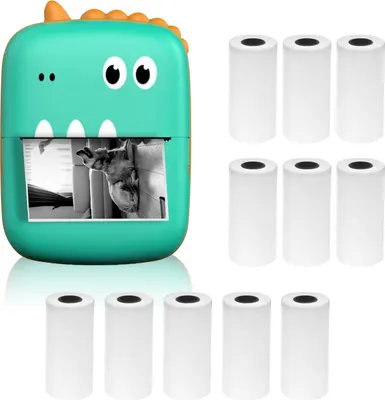 Mini termálna tlačiareň Multifunkčná prenosná samolepka Tlačiareň na okamžitú tlač fotografií bez atramentu Podpora BT pripojenia pre smartfón s 11 papierovými kotúčmi