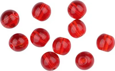 Produktbild von SPRO Round Glass Beads Red Ruby Rot 8mm