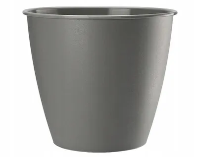 Zdjęcie produktu dla Doniczka plastikowa okrągła azalia szara 13x12cm