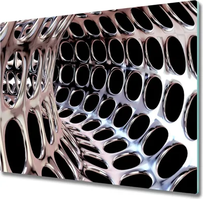 Produktbild von Glas Herdabdeckplatte 60x52 cm Spritzschutz Glasabdeckplatte Schneidebrett Metalltunnel