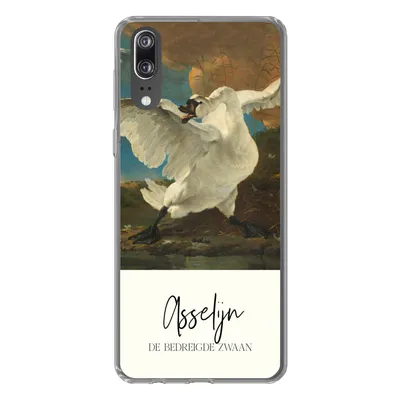 Produktbild von MuchoWow® Handyhülle Schutzhülle Hülle für Huawei P20 Der gefährdete Schwan - Asselijn - Alte Meister Silikon Softcase Handy Hülle - Hardcover