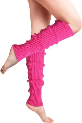Productafbeelding van Leg Warmers - Beenwarmers - Dansen en Feesten - Neon Gebreid - One Size - Felle Kleuren
