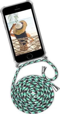 Produktbild von TWIST-Case + TWIST-Cord für iPhone 5S / 5 / iPhone SE, Farbe:Seashell (Silber)