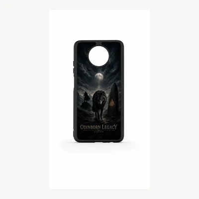 Productafbeelding van Xiaomi Redmi Note 9 5G hoesje, telefoonhoesje, beschermhoes met Odin Vikingenmotief – LUNØIR ©