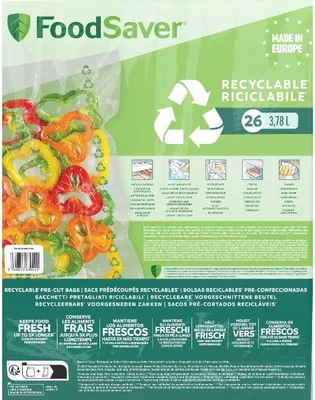 Produktbild von Los 26 wiederverwendbare, recycelbare Thermotaschen 3,78 l / 36 x 28 cm – Foodsaver