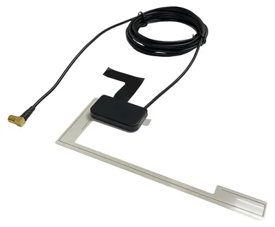 DAB-Autoantenne SMB-Adapter, Scheibenmontage, 3,45 m Kabel
