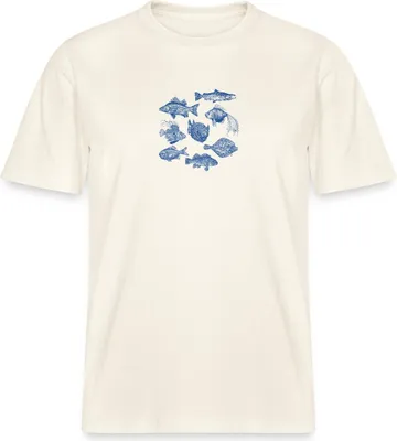 Produktbild von Spreadshirt Fische Sommer Seaside Urlaub Meer Illustration Stanley/Stella Uni Bio T-Shirt, XXL, Naturweiß