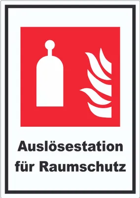 Produktbild von Auslösestation für Raumschutz Aufkleber A0 (841x1189mm)