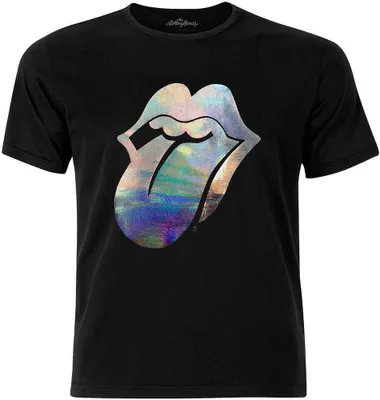 Zdjęcie produktu dla The Rolling Stones Foil Tongue (Embellished) Black L Koszulka