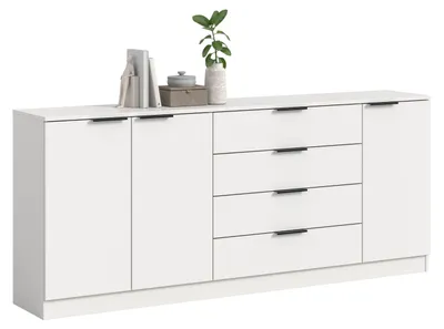Zdjęcie produktu dla Kopenhagen kreedns 4 szuflady, 3 drzwi białe.