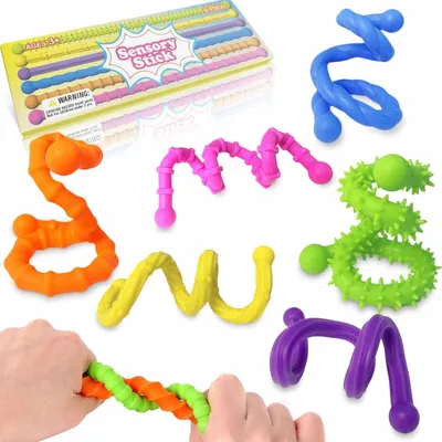 Produktbild von Sensorisches Spielzeug für Kinder und Kleinkinder – Set mit 6 Teilen – Silikon-Sensorikspielzeug für Kinder mit Autismus