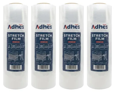 Stretchfolie 4 Rollen 20 µm x 457 mm x 458 m transparent