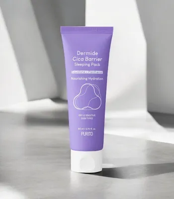 Zdjęcie produktu dla Purito Seoul - Dermide Cica Barrier Sleeping Pack - Nawilżająca maseczka do twarzy na noc z pantenolem 80ml