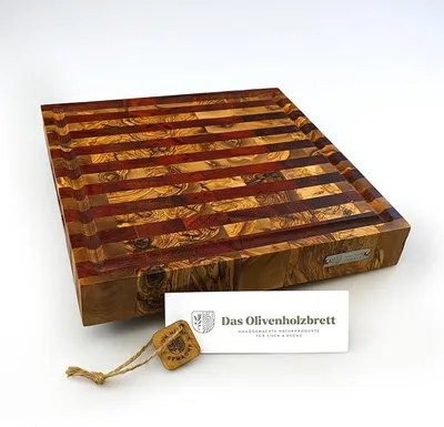Imagen del producto de ® Tabla de cortar para mosaicos con ranura para recoger líquidos / 30 cm x 30 cm x 4,5 cm