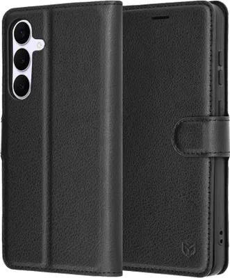 Obrázek produktu pro Techsuit - Kožené pouzdro - Samsung Galaxy S25 FE - černé