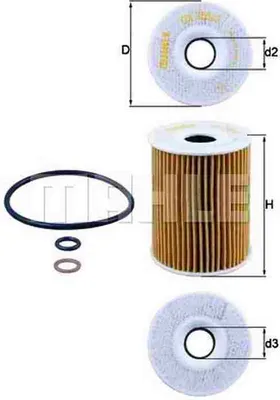 Obrázok produktu pre Olejový filter Mahle pre Chevrolet Opel