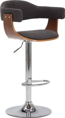 Produktbild von vidaXL Barhocker 2 Stk. Grau Bugholz und Stoff