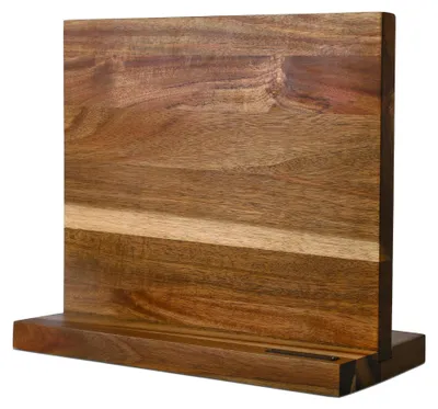 Image de Support magnétique en bois pour couteaux, double face, pour la cuisine