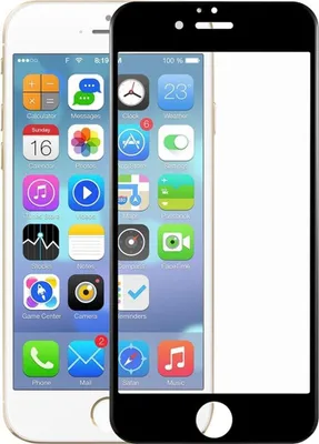 Produktbild von Apple iPhone 6 / 6s 3D Panzer Glas Folie Display Schutzfolie Hüllen Case Schwarz