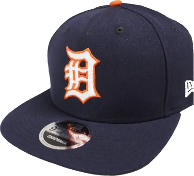 Produktbild von New Era Detroit Tigers Sidepatch Cooperstown Navy Orange Snapback Cap 9fifty Limited Edition