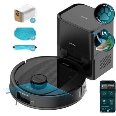 Immagine prodotto di Robot aspirapolvere e lavapavimenti - CECOTEC Conga Y80 - 13.000 Pa - 220 min - 220 m² - Nero