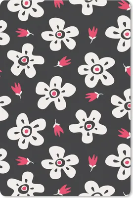 Produktbild von MuchoWow® Mauspad Mousepad Muster - Blumen - Sterne 40x60 cm - Mousepads - Maus Mat - Pad - Mausunterlage - Schreibtisch Accesoire