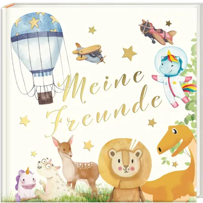 Obrázok produktu pre Freundebuch MEINE FREUNDE: Freundschaftsbuch für Kita und Kindergarten, PAPERISH®