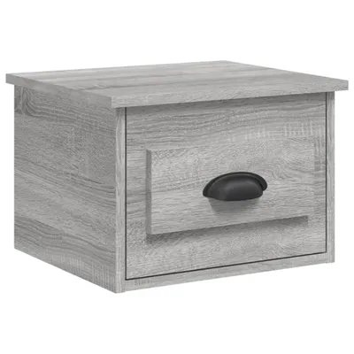 Produktbild von Wand-Nachttisch Grau Sonoma 41,5x36x28 cm