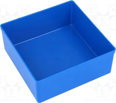 Produktbild von 5x Behälter: für Kästen 108x108x45mm blau Polystyrol Behälter und Boxen