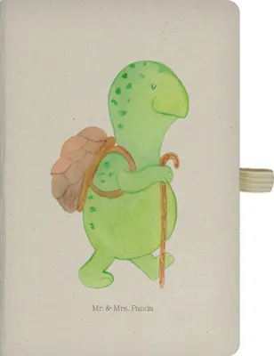 Produktbild von Mr. & Mrs. Panda Kladde Schildkröte Wanderer - Transparent - Geschenk, Motivationssprüche, Rucksack, Motivationsspruch, Schildkröten, Tagebuch, Journal, Notizbuch A5