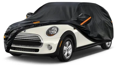 Produktbild von Autoplane Wasserdicht Atmungsaktiv für Mini Cooper 5 türer (2014-2025) 7 Schichten Vollgarage Staubschutz Schwarz