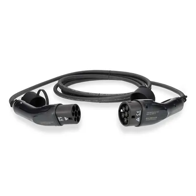 Produktbild von Nedis Kabel für Elektrofahrzeuge - Cable Type 2 - 16.0 A - 11000 W - 3-Phasen - 5.00 m - Schwarz - Kartonverpackung