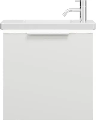 Image de burgbad Eqio lavabo en céramique avec meuble sous-lavabo et éclairage LED, 530x315x540mm, SFPQ053F2009C0001G0146
