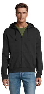 Produktbild von SOLS - "Spike" Hoodie mit durchgehendem Reißverschluss für Herren LT1807 (3XL) (Schwarz)
