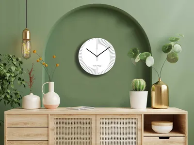 Produktbild von Opviq, 261212 - Byz14Syh, Dekorative Wanduhr, Weiß, 100 % KUNSTSTOFF, 30 x 30 cm