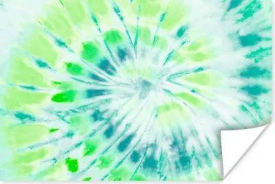 Produktbild von MuchoWow® Poster Krawattenfärbung - Hippie - Grün 180x120 cm - Fotoplakat