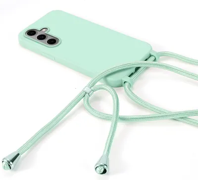 Produktbild von Handykette für Samsung Hanyhülle mit Band Hülle mit Kodel Smartphone Halskette Galaxy S24 FE in Mintgrün