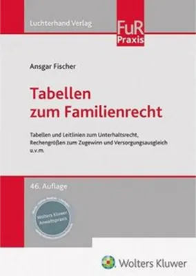 Produktbild von Tabellen zum Familienrecht