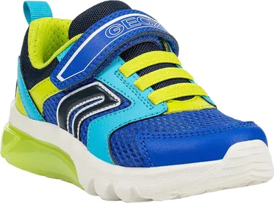 Produktbild von Geox - Jungen Sneaker "Ciberdron" FS11676 (18 EU) (Königsblau/Limone)