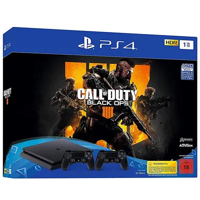 Produktbild von PS4 inkl. Call of Duty Black Ops 4 und DS 4