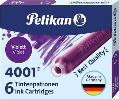 Produktbild von PELIKAN PATRONEN FÜR FEATHERS SHORT TP/6 6 Stk. LILA
