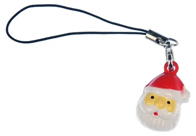Produktbild von Weihnachtsmann Kopf Handyanhänger Miniblings Handyschmuck Santa Weihnachten
