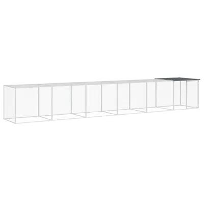 Produktbild von Hochwertige Hühnerkäfig mit Dach Anthrazit 603x98x90 cm Verzinkter Stahl, Kleintier-Ställe DE14348